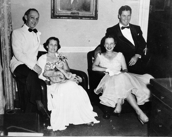Charles and Loranne Ausley with Sis and John McCarty on the evening of Dan McCarty's inauguration