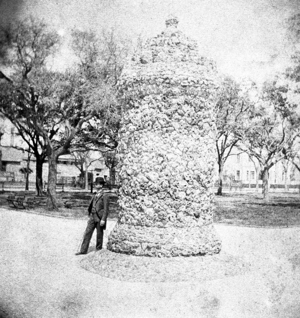 Seashell monument in Florida.