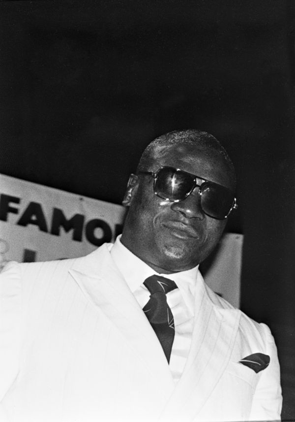 Trevor Berbick at Mickey Rourke fight - May 23, 1991