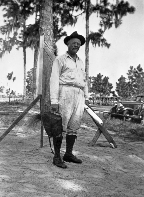 V.M. Clark - surveying at Camp DeSoto