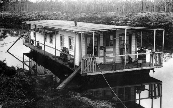 House boat owned by an engineer - Everglades, Florida