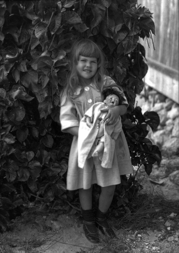 Girl and her doll