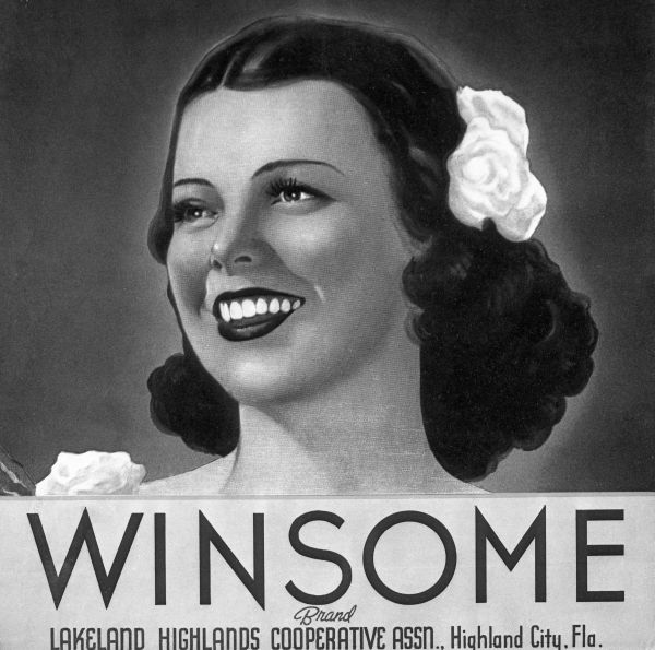Winsome Brand citrus label - Highland City, Florida