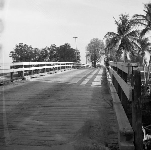 Bridge on State Road 717 over Dyke Canal - Belle Glade, Florida.