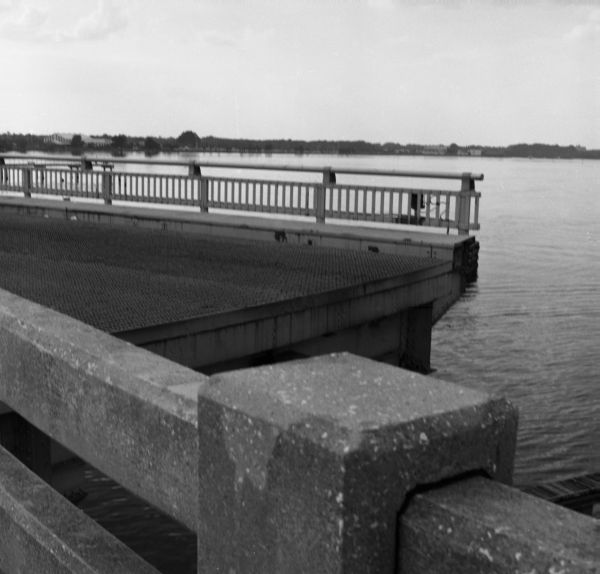 Indian River Bridge in open position - Brevard County, Florida