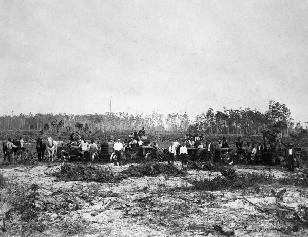 Clearing land for Daytona Highlands.