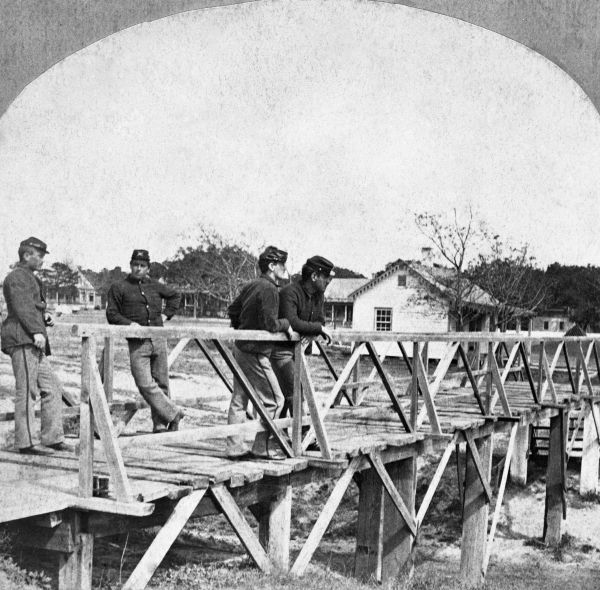 Soldiers at Fort Barrancas - Pensacola, Florida.