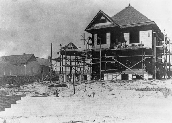 Construction of house where Governor Dan McCarty was born