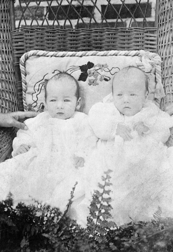 Herschel Alexander Clark and John Hubert Clark, twin sons of Lonnie and Eva - Greensboro, Florida