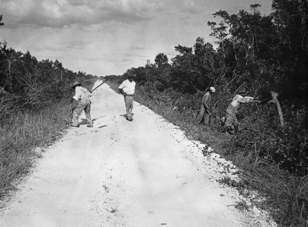 Improvement of San Marco Road by FERA workers - Collier County, Florida
