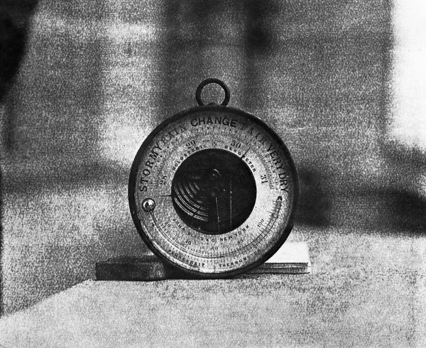 Barometer in the cabin of Captain William Thompson.