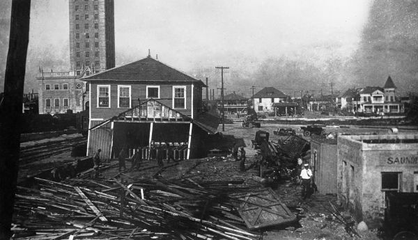 Damage done by the 1926 hurricane.