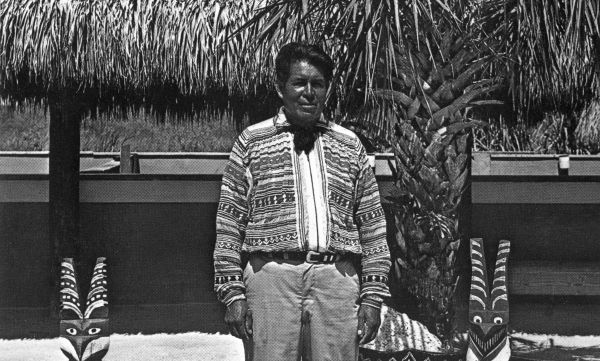 Jimmy Tiger at Tigers Indian Village - Everglades, Florida