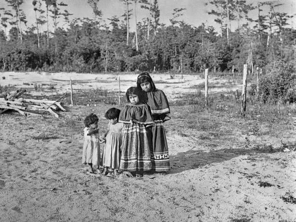 Children at Big Cypress Indian Reservation - Florida