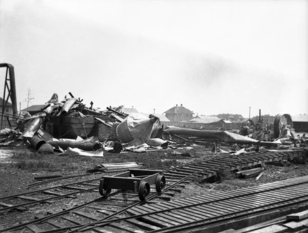 Sawmill after an explosion