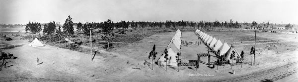 Rows of tents - Camp Joseph E. Johnston
