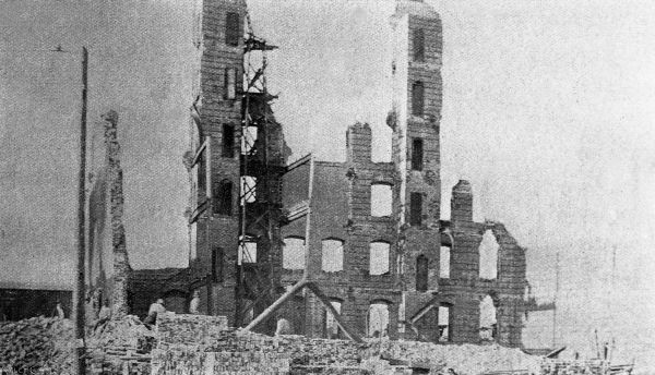 Remains of the Gardner Office Building, ground floor : Cohen Brothers Dry Goods store - Jacksonville, Florida.