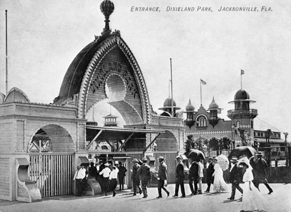Entrance to Dixieland Park - Jacksonville, Florida.