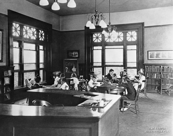 Interior of children's reading room.