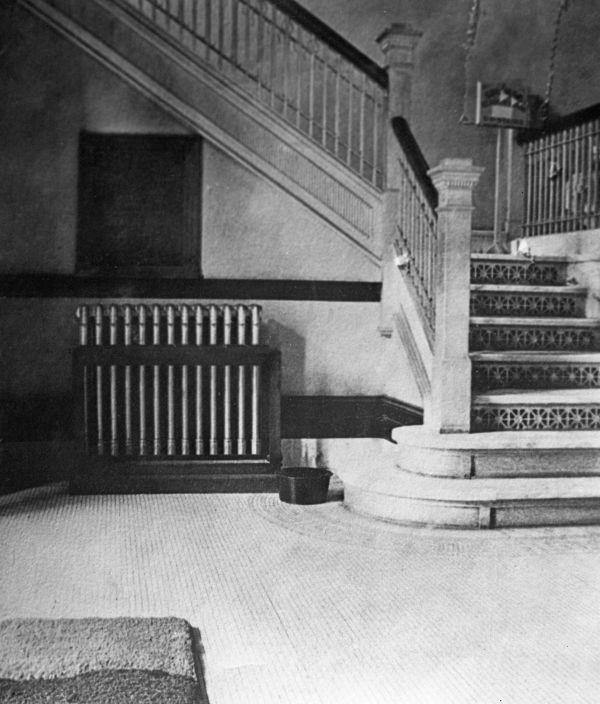View of staircase from reception room