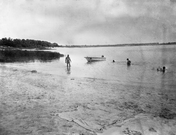 Wading in Merial Lake - Bay County, Florida