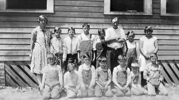 Blanche Bilinski and her students - Lamont, Florida
