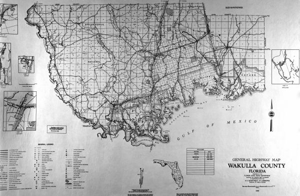 General highway map of Wakulla County, Florida, 1949