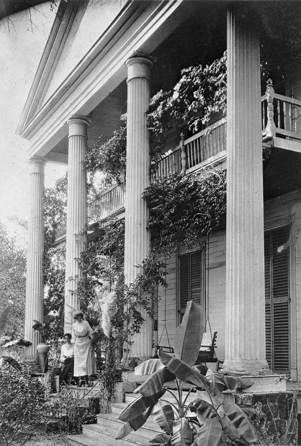 Columned porch of William Nickels home