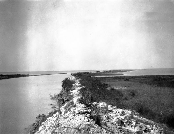 Scene along the jetties, looking out to the sea, mid 1910s - Jacksonville, Florida.