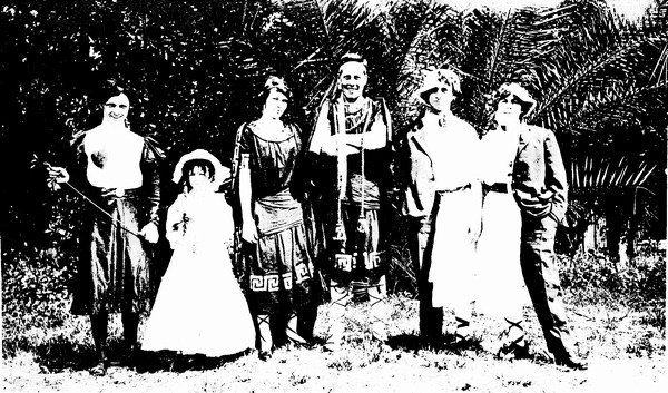 Children dressed in costumes
