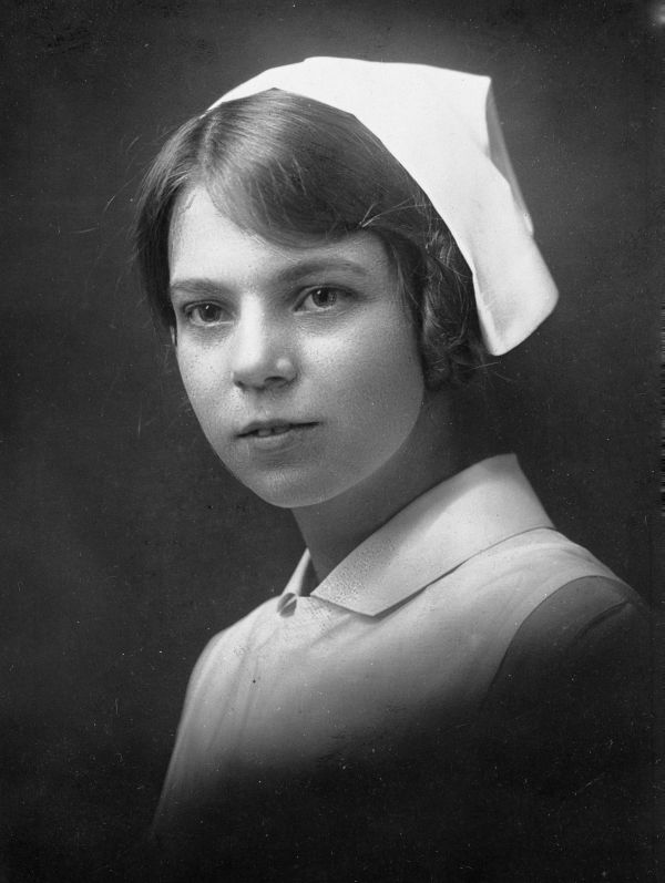Dorothy Hedley in nurse uniform - Miami, Florida