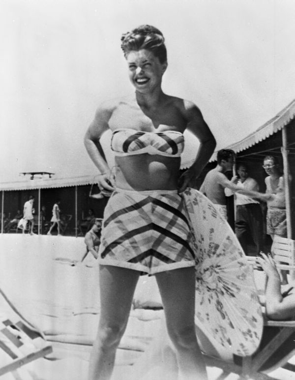 Esther Williams at Lido Beach, Sarasota.