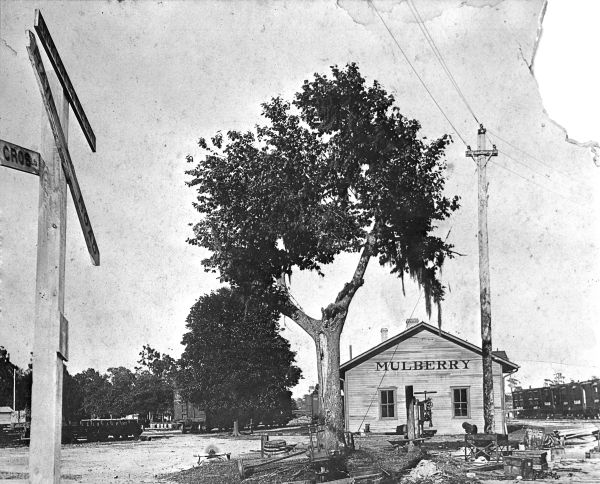 Railroad depot in Mulberry, Florida.