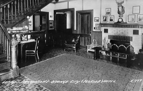 Hankinson's Hotel lobby - Orange City, Florida