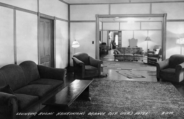 Hankinson's Hotel lounging room - Orange City, Fla.