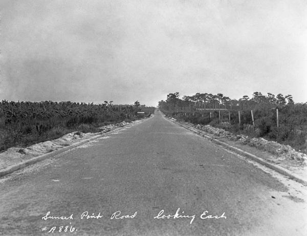 Sunset Point Road looking east - Pinellas County, Florida