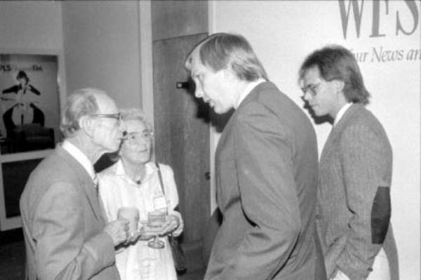 Red and Lylah Barber with Bob Edwards - Tallahassee, Florida.