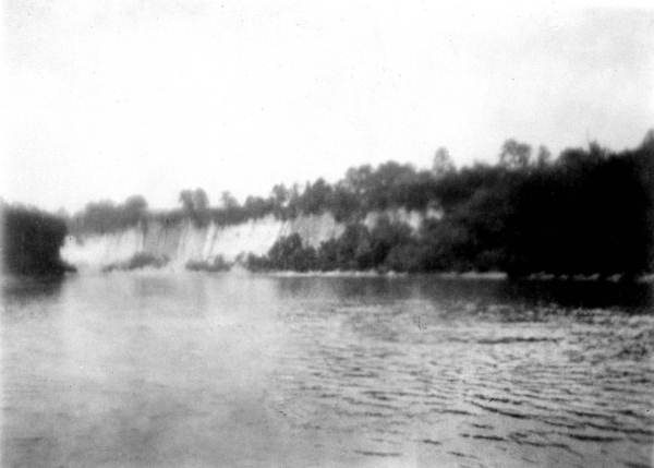 View of Apalachicola River with bluff in background