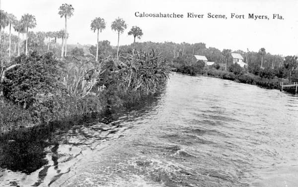 Caloosahatchee River scene, Fort Myers, Fla.