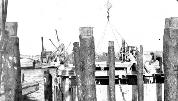 Construction of reinforced piers - Long Key, Florida