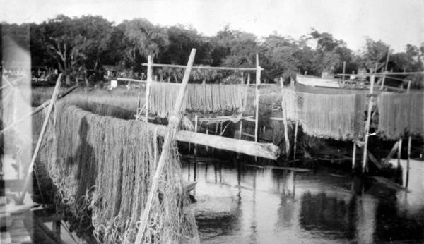 Nets drying - Franklin County, Florida