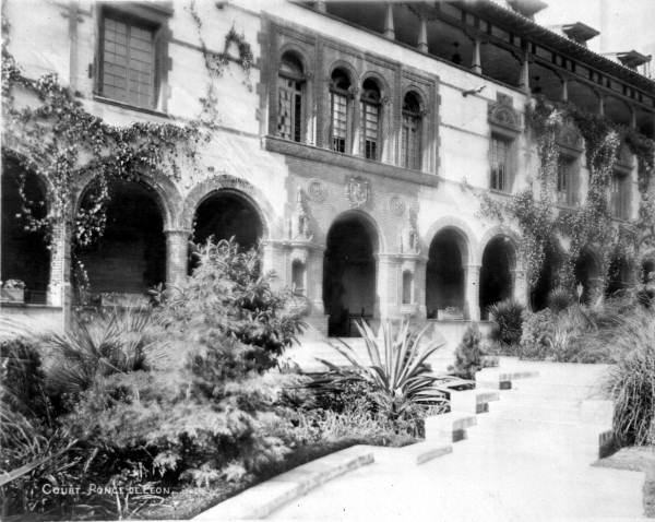 Courtyard at the Hotel Ponce de Leon - St. Augustine, Florida