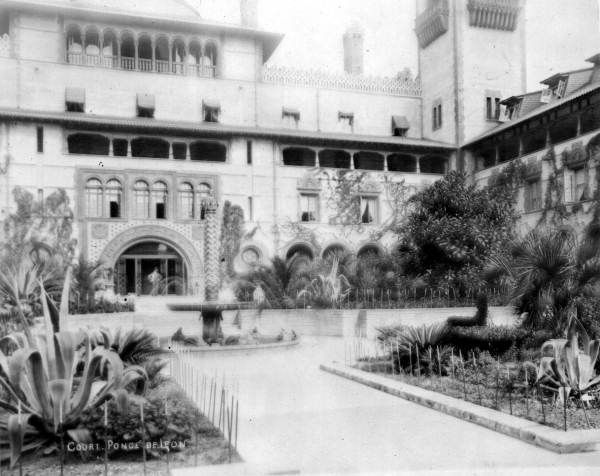 Main entrance court to the Hotel Ponce de Leon - St. Augustine, Florida