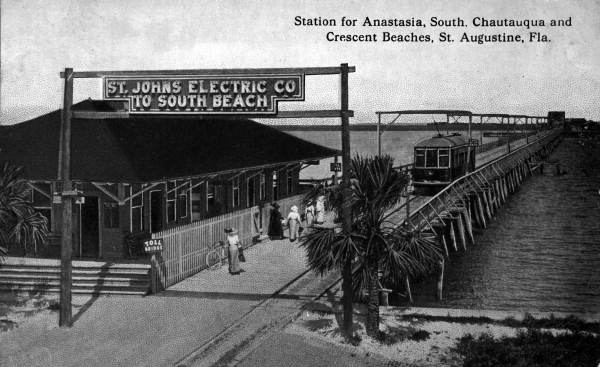 St. Johns Electric Company station to beaches - St. Augustine, Florida