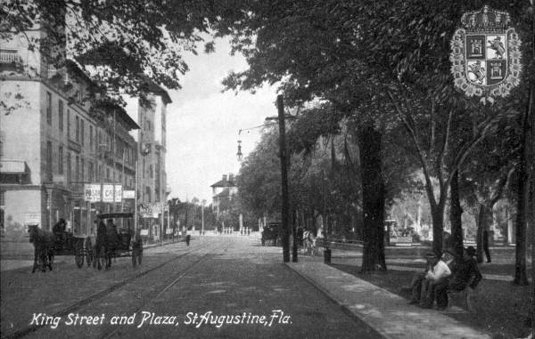 King Street and Plaza - St. Augustine, Florida