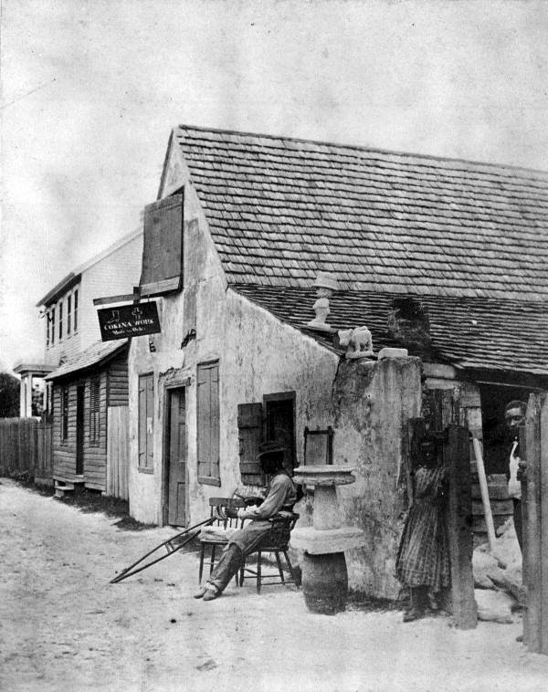 Coquina sculptor - St. Augustine, Florida