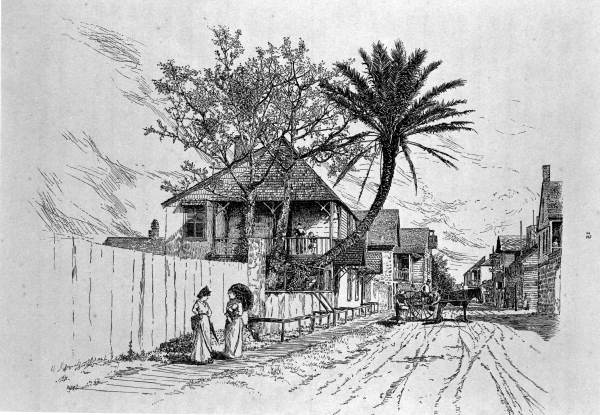 St. Francis Street - St. Augustine, Florida.