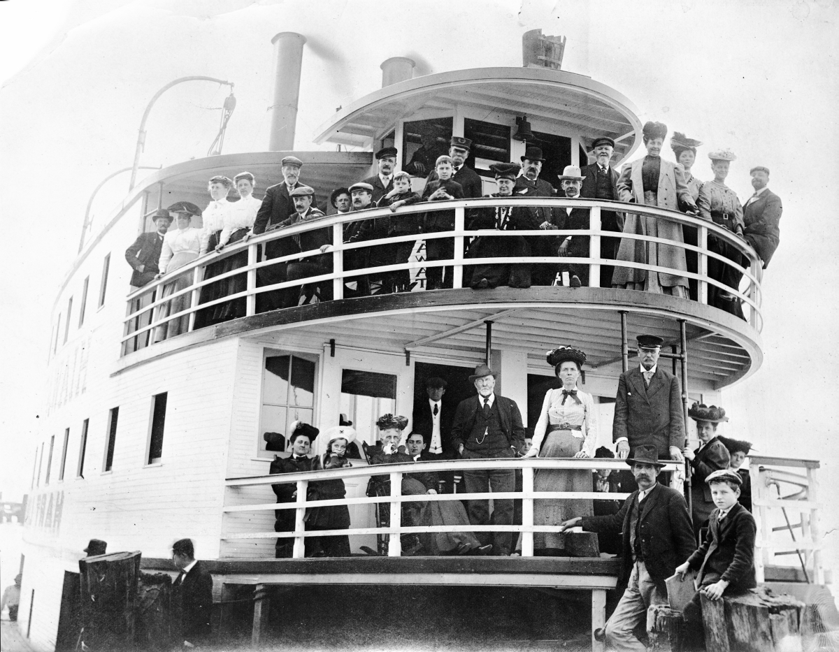 People on the decks of the Hiawatha - Oklawaha River, Florida
