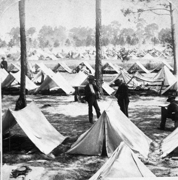 Camp of the Second Illinois Volunteers - Jacksonville, Florida.