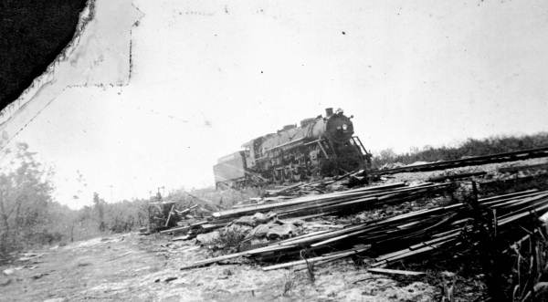 Locomotive No. 447 several weeks after the storm - Islamorada